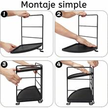 SUIOO Organizador De Mostrador De 2 NivelesOrganizador De Maquillaje De Gran Capacidad para Mesa para Guardar Cosméticos Vajilla Fragancias. 2 Niveles Cuadrados - 2 niveles en forma de abanico - Ver 6