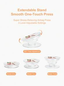 1 Giá đỡ điện thoại hình chữ cái - Tay cầm trong suốt có thể gập lại, phù hợp với điện thoại thông minh, kiểu dáng độc đáo, phụ kiện điện thoại thông minh, thiết kế thời trang, phụ kiện hiện đại, chất liệu bền, giá đỡ điện thoại, kẹp điện thoại tương thích với iPhone, điện thoại Android, quà tặng sinh nhật, quà tặng gia đình, bạn bè, phụ kiện điện thoại kẹp điện thoại dạng đẩy kéo - Nhiều màu - Xem 2