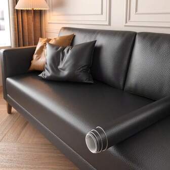 1 rollo de cinta adhesiva de cuero artificial - Adhesión fuerte, resistente a las manchas, se aplica al instante. Adecuado para asientos de automóvil, sofás, sillas de oficina - Duradero y de larga duración, aplicación fácil sin herramientas, múltiples colores disponibles. Ideal para el hogar, automoción, salones de belleza, restaurantes. Perfecto para reparar tapicería interior, acabado sin costuras, material resistente, parche para renovación del hogar.