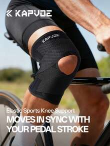 Genunchiere Kapvoe, suport pentru genunchi, durere articulară, protector pentru rotula, protecție sport pentru ligamente, alergare, fitness, instrumente de protecție - Negru - Vizualizare 3