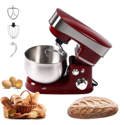 Batidora de Pedestal 300W | Batidora Electrica Reposteria con 6 Velocidades y Cuenco 3L | Incluye 3 Accesorios