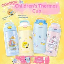 Contigo Kids Insulated Water Bottle, Mini 316 Stainless Steel, Suitable For Preschool, School, Boys & Girls, Straw Cup - Mini By the Sea - View 4