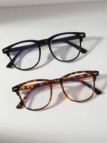 3/2/1 Pair Lightweight Computer Reading Glasses, Suitable For Computer, Gaming, TV, Mobile Phone Use, Prevent Eye Fatigue - Multicolor - View 12