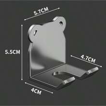 3pcs Self-Adhesive Bear Shaped Hooks, No Drilling Required, Waterproof And Oil-Proof, Suitable For Hanging Pots, Spoons, Pot Lids, Bathroom Towel Racks, Closet Organizers, Kitchen Utensil Racks, And Other Kitchen Tools