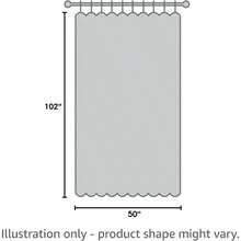 Linen Textured 100% Blackout Curtains For Kids Room-2 Pcs Thermal Insulated Entryway Cottage Decor Curtains -Kitchen Bathroom Waterproof Farmhouse Grommet Curtains(W 52 X L 54 Inch Long,Charcoal Grey) - Pure White + 50"W X 102"L (Pack Of 2) - View 8