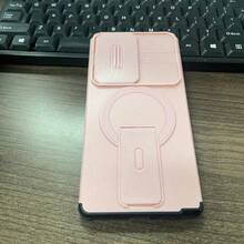 军规级防护手机壳，兼容三星 Galaxy S25 FE，内置支架，磁吸式设计，防震，支持无线充电，适用于 S25、S24、S22、S23、A16、A36、A26、A17、A55、A35、A15、A13 4G/5G 机型，男女皆宜的精美礼物 - 粉色 - 查看 12