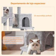 Árboles y casas para gatos - Gris Claro - Ver 6
