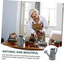 Zerodeko 2piezas De Hierro Vintage para Decoración De Dried Flowers y Suculentas para y - Grisclaro - Ver 3