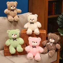1个情人节礼物糖果色泰迪熊毛绒娃娃，柔软可爱，可作抱枕，家居装饰，送给女朋友、闺蜜、孩子的生日礼物 - 彩色 - 查看 3
