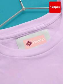 1-256pcs Customizable Name Labels, Iron-On Clothing Labels And Waterproof Stickers, Printable Text, Suitable For School, Daycare, Summer Camp, Sportswear, Backpacks, Lunch Boxes, Water Bottles, For Children, Youth, Adults, Family And Friends. Tear-Resistant, No Residue, Reusable Adhesive Labels - Rose Red - View 18