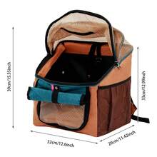 Dog Bicycle Basket, Pet Carrier Backpack, Dog Bicycle Basket Carrier - 橘色 - 查看 2