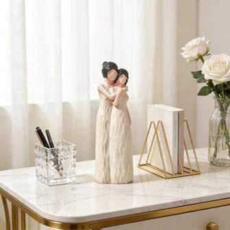 1 pieza, Figuras de madre e hija como regalo para mamá, Figuras de madre e hija abrazándose, Recuerdos familiares significativos adecuados para colocar en dormitorios familiares, salas de estar, mesas, estantes, figuras decorativas, decoraciones de habitación, decoración del hogar