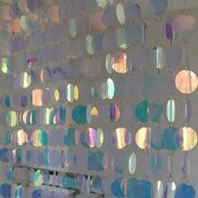 5pcs/10pcs 1m Shiny Sequin Bead Curtain, PVC Sequin Bead Curtain For Door Window Decor, Suitable For Home Wedding Party Decoration - Colorful B - View 2