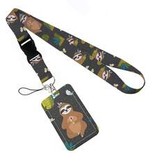 Animal Collection The Vertical Card Holder Horizontal Card Neck Strap Lanyards For Keys Keychain Badge Pass Hang Rope - Multicolor - View 33
