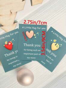 6 套“温馨拥抱”励志贺卡/传递情感支持和感恩/送给同事和家人的完美礼物/适合情人节、派对礼品/以及返校季 - 彩色 - 查看 2