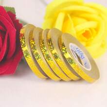 5毫米*10米闪亮丝带，适用于派对装饰、气球捆绑、婚礼装饰 - 玫瑰金 - 查看 3