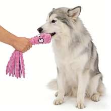 Hollypet Octopus Dog Toy Plush With Squeaker, Soft Squeaky Dog Toy For Medium Large Dogs, Interactive Dog Toys For Boredom, Durable Chew Toy With Sound For Indoor Bedroom Or Outdoor Garden Play, Bite Resistant Stuffed Dog Toy Pets Love - Pink - View 10
