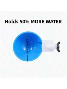 Automatic Poultry Waterer Kit - Large Blue Chicken Water Cup For Chickens, Ducks, Geese, Turkeys & Rabbits - 5 Pieces (Bucket Not Included)