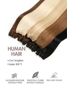 Hair Extensions Wire Hair Extensions Real Human Hair Fish Line Human Hair Extensions 12-20inch Straight Human Hair Invisible Wire Extensions Easy To Wear For Daily Party Festival