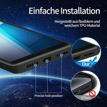 This 2D Acrylic Dust Plug And Black ZTE Phone Case Is Compatible With ZTE Blade A33s/Nubia Focus Pro/Axon 40 SE/T-Mobile REVVL 7/Blade V40 Vita/Blade V30 Vita/Blade V10 Vita/Blade A5 2020/Blade A71/Blade A7 2020/Blade A52 Lite/Blade V40 Pro/Blade A3 2020/Blade A3 (2019) And Other ZTE Phones. The Phone Case Is Made Of Soft And Comfortable Material With An Excellent Touch Feel. - Black - View 3