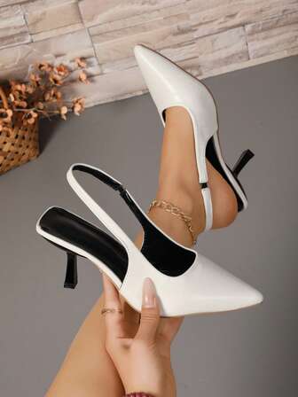 女士尖头细高跟鞋，优雅风格高跟鞋，时尚简约设计，适合派对和宴会场合