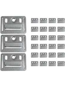 EstiloGenéRico Clip Grapa Para Lambrin Decorativo WPC, Abrazadera De Panel, 50 PiezasVersióN Mejorada - 1 - Ver 1