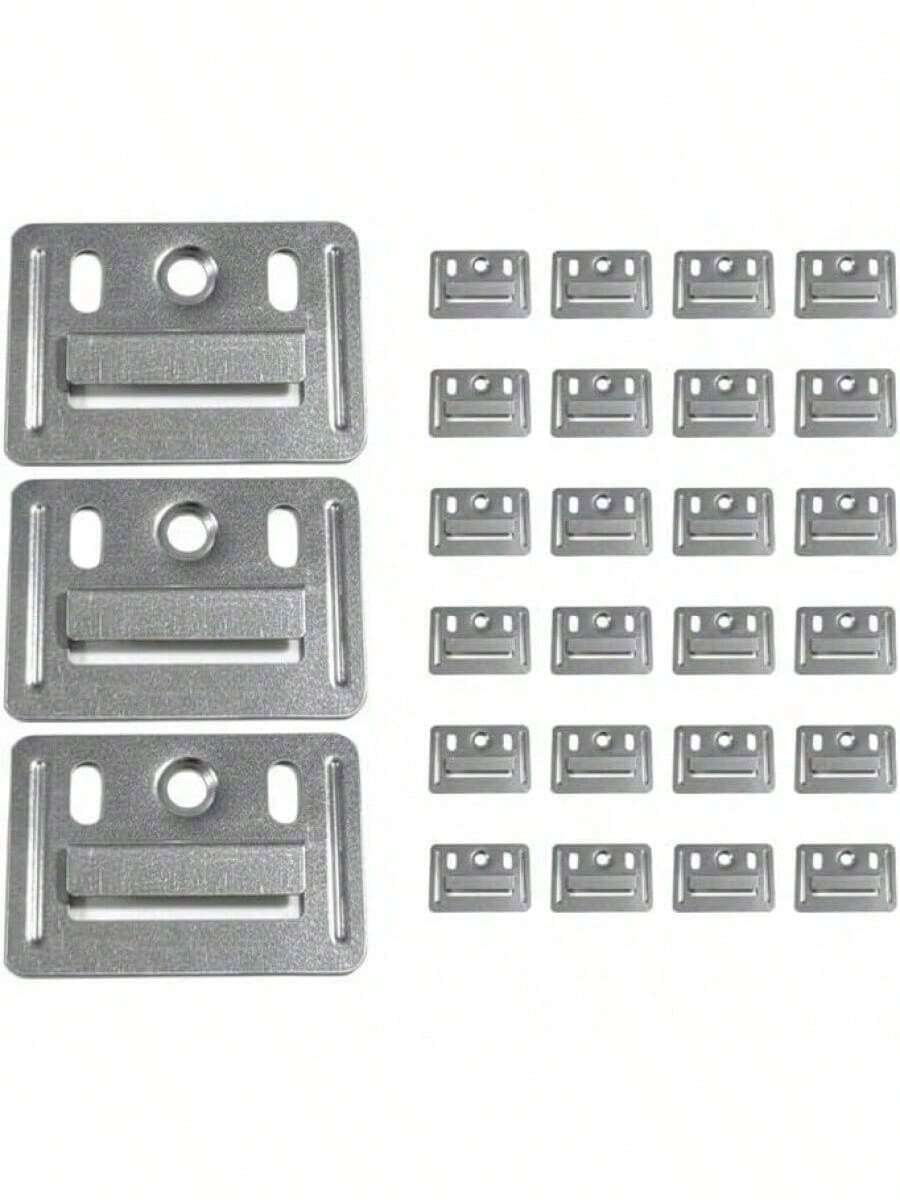 EstiloGenéRico Clip Grapa Para Lambrin Decorativo WPC, Abrazadera De Panel, 50 PiezasVersióN Mejorada - 1 - Ver 1