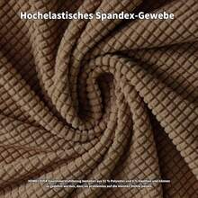 Fundas para Sillas de Comedor Flexibles, 6 Piezas Funda Asiento Silla Comedor, Funda de Comedor, Cubre Sillas Comedor, Extraíbles y Lavables, para Restaurante, Hotel, Banquet (Marrón Oscuro)