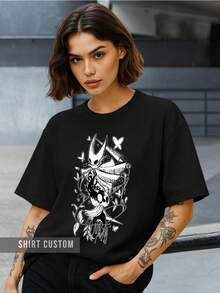 Hollow Knight T-Shirt, Console Game, Hollow Kingdom, Hollow Knight, Gamer, Hallownest - 黑色 - 查看 2