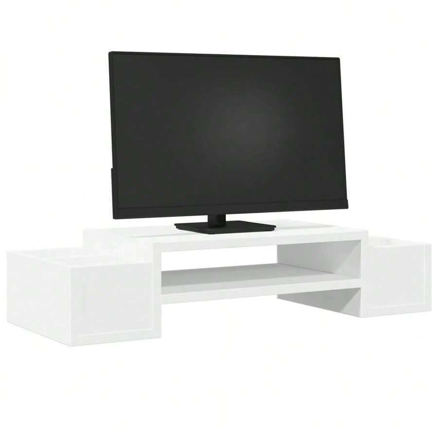 Supporto per monitor vidaXL con gamma di ingegneria bianca - Bianco - Visualizzare 1