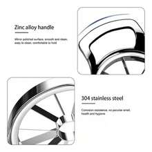 TendenciaRebanador Manzana Grande 12 Cuchillas Cortador Manzanas PlateadoCalidad premium - Plateado - Ver 5