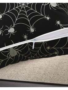 Estilo2 Piezas de Fundas de Almohada Que Brillan en la Oscuridad, Holiday Mood 18 * 18 Pulgadas, adecuadas para la decoración del hogar, sofá, se Pueden Utilizar como Cojines y AlmohadasVersión mejorada - A - Ver 11