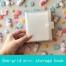 3-Inch Mini Card Collecting Album, 1 Grid Compact Mini Card Album With Snap Closure, Convenient - 3-inch Photo Album With Snap Buttons - View 4