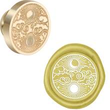 Wax Sealed, Open Me, Handmade With Care, Wish You Happiness! Brass Sealed, Used To Decorate Envelopes, Invitations, Gifts, Birthday Party Postcards, Greeting Cards, Etc. - Gold - View 44