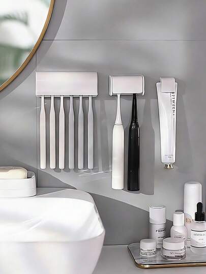 Bathroom Toothbrush Holder, Countertop Toothbrush Organizer, Electric Toothbrush Stand, Home Bathroom Decor, Bathroom Accessories