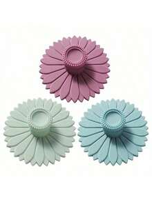 3 Stück/1 Stück Sonnenblumen-förmiger Silikon-Tassen-Deckel, Multifunktionales Silikon-Tassen-Deckel-Set, staubdichter Silikon-Tassen-Deckel, kreative Sonnenblumen-förmige Tassen-Manschette, Tassen-Dekoration, Feiertags-Tisch-Dekoration, geeignet für Teetassen und Kaffeebecher - Verschiedenfarbig - Übersicht 10