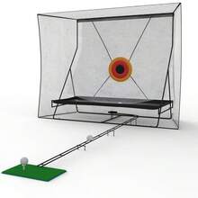Golf-Trainingsnetz (305 x 244 cm) mit Umwicklung von Pelota (335 cm) und Manta de Pelota, Golf-Trainingsnetz Grande für Chipping und Swing mit Schlagziel - Schwarz - Übersicht 1