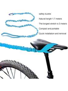 EstiloTOPINCN Cuerda De Remolque Para Bicicleta, Cuerda EláStica EláStica De AleacióN De Nailon, Cuerda De TraccióN PortáTil Para Bicicleta De MontañA, Correa De TraccióN EláStica Para Ciclismo Para(Azul)VersióN Mejorada - 1 - Ver 4