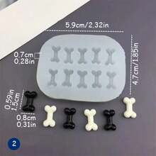 1pc Silicone Mold Cat Paw 9-Cavity & Bone 6/10-Cavity, Handmade Candle, Soap, Wax, Clay, Aromatherapy Plaster, Epoxy Resin, Jewelry Decoration, Resin Casting, Plaster DIY Decor Craft Tool, Durable Soft Material, Add Luxury To Home Decor, Flexible And Easy To Use, Wedding, Graduation, Birthday, Party Decoration Gift Supplies - White - View 13