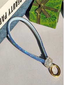 1pc Rhinestone Wrist Strap Lanyard, Suitable For Pairing With Phone Cases - Multicolor - View 12