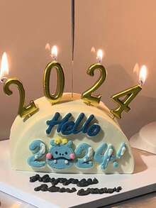 0-9 Numeric Candles, Creative Gold Number Candles Suitable For Birthday Party Cakes, Wishing Cake Decorative Candles - Multicolor - View 10