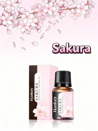 10 ml Olio essenziale profumato a fiori di ciliegio, liquido aromatico idrosolubile per ricarica, allevia la stanchezza, rinfrescante