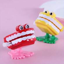 1/3/6pcs Wind-Up Jumping Teeth With Eyes, Holiday Party Favor Gifts - Multicolor - View 5