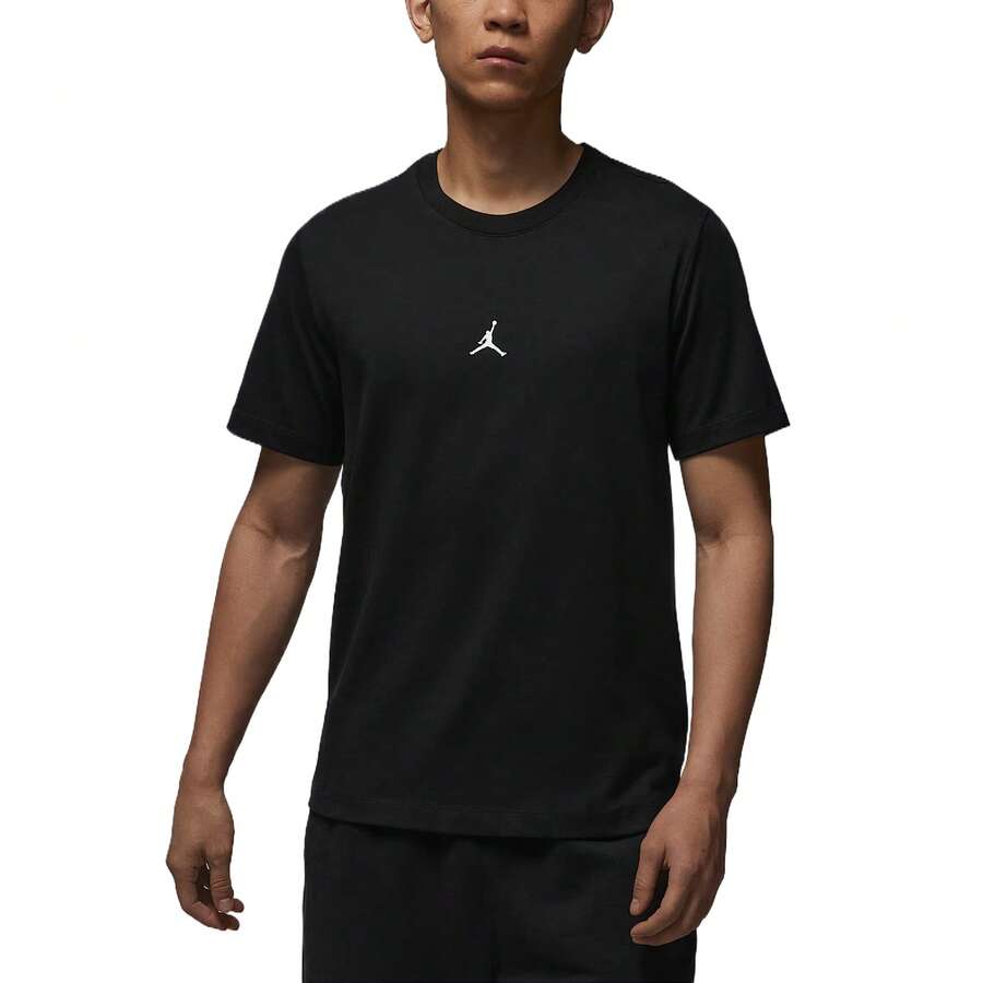 Nike Jordan舒適時尚百搭柔軟短袖T卹男款 - 黑色 - 查看 1