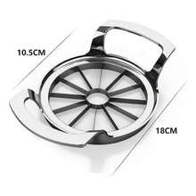 TendenciaRebanador Manzana Grande 12 Cuchillas Cortador Manzanas PlateadoCalidad premium - Plateado - Ver 4