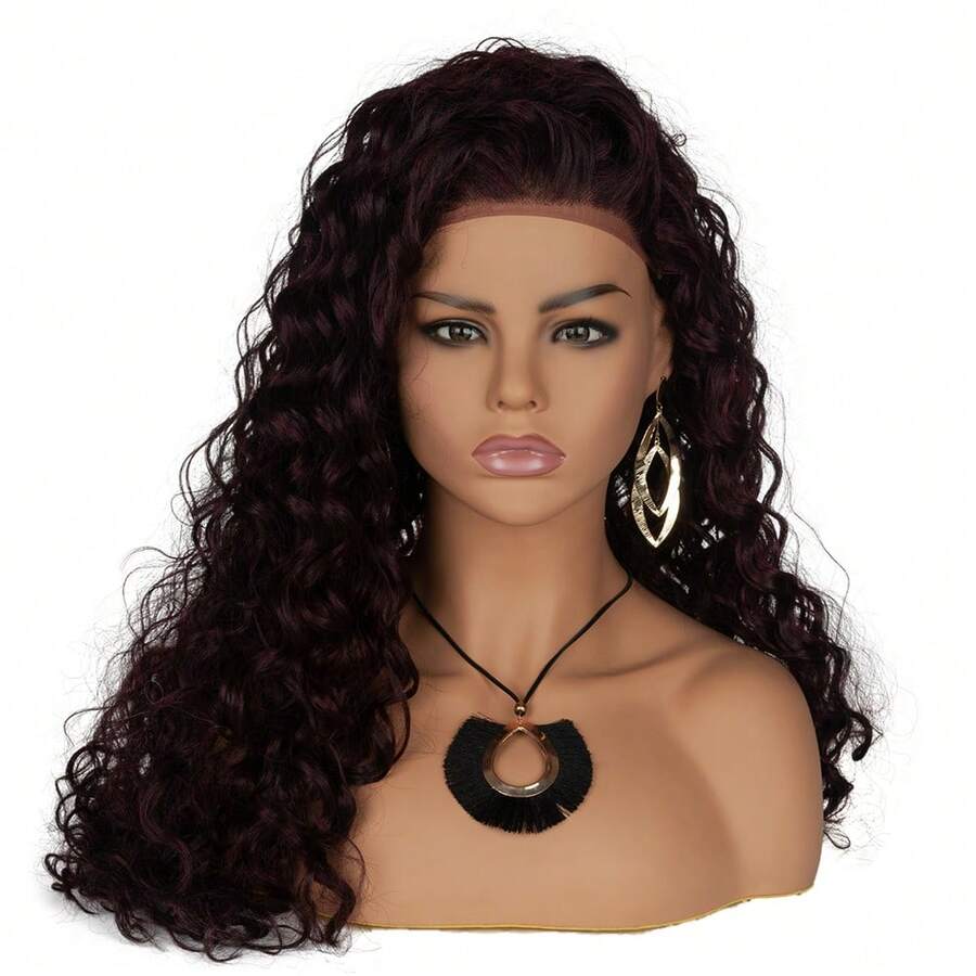 JINGFA Realistic Female Mannequin Head With Shoulders For Display - Manikin Head With Shoulder For Wig/Jewelry/Makeup/Hat/Sunglass Display - 杏色 - 查看 1