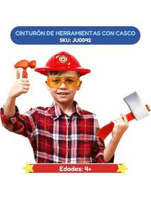 Estiloedudak Juego De Herramientas De Juguete Para NiñOs - Kit De 9 Piezas Con Casco Y CinturóN - Juego De Roles Educativo - Regalo Para Navidad O CumpleañOs, NiñOs Y NiñAsVersióN Mejorada - 1 - Ver 7