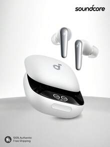 Soundcore Anker Liberty 4 Pro Wireless Noise Proof Headphones, Equipped With 7 Sensors And Real-Time Adaptive Noise Cancellation, 2X Faster Charging, Hi-Fi Studio-Grade Audio Quality, 6 Microphones And AI Technology For Clear Calls - White - View 1