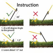 Paquete de 12 estacas para tienda de campaña con martillo, estacas para tienda de campaña de 8 pulgadas + martillo de camping de 10 pulgadas + bolsa de almacenamiento, estacas de acero forjado para - 8 estacas y martillo para tienda de campaña de 8 pulgadas - Ver 2