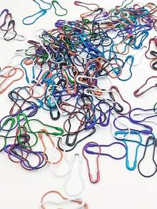 10/80/120/260pcs Gold/Silver Metal Safety Pins, Markers, Tags For Sewing, Cross Stitch, DIY Craft (Colorful) - Color - View 1